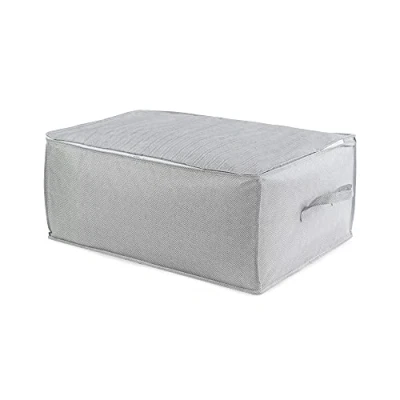 Imagen de Compactor Funda Almacenamiento para edredones Boston, NO Tejido 75G, Blanco, 50 x 70 30 cm