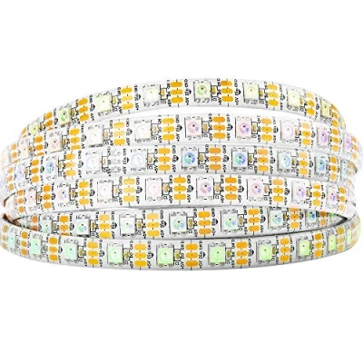 Imagen de BTF LIGHTING 16.4ft 5m WS2812b 60leds/pixels/m impermeable IP65 Flexible individualmente direccionable LED de Tira en color DC5V