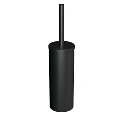 Imagen de COSMIC Escobillero Baño Suelo Acabado Negro Mate Ideal para Baños, Lavabos y Aseos Medidas 9,2 x 9,4 38,6 cm