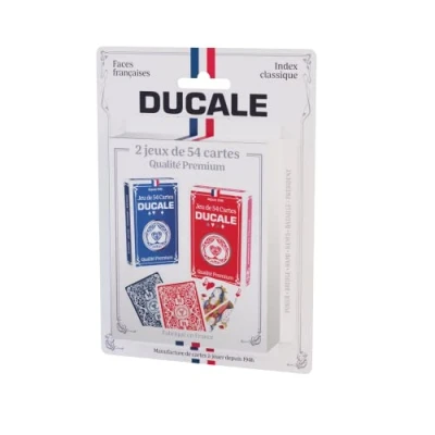 Imagen de LA DUCALE Origine 2 Juegos de 54 Cartas Juego Rami