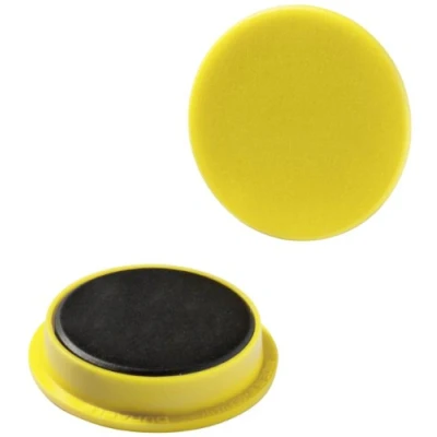 Imagen de Durable 475204 Imanes, embalaje industrial, 21 mm, 210p, amarillo, 20 piezas