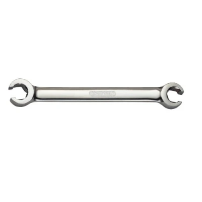 Imagen de KS Tools 518.0526 Llave de estrella doble abierta CHROMEplus, en ángulo, 14x17 mm