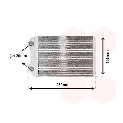Imagen de VAN WEZEL 06006426 Radiador de Calefaccion MINI: Hatchback, Cabrio