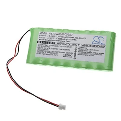 Imagen de vhbw Batería Compatible con Visonic PowerMaxComplete, AmberLink, Amber Select, Powermax Pro instalación Alarma (2000 mAh, 9,6 V, NiMH)