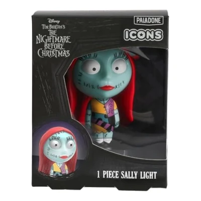 Imagen de Sally Icon Light Producto Oficial de Pesadilla Antes Navidad, Regalo Coleccionable para fanáticos del Cine, decoración Espeluznante Halloween, Funciona con Pilas (10 cm)