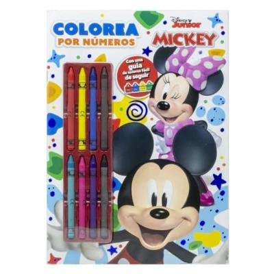 Imagen de Mickey. Colorea Por Números Con Ceras