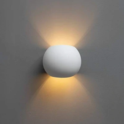 Imagen de KOSILUM Athena Lámpara de pared escandinava Luz blanca cálida para salón, dormitorio, cocina, pasillo 1 x max 40 W G9 IP20