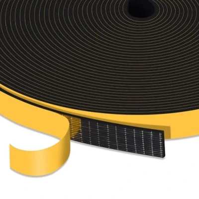 Imagen de YIMIKI Burlete Espuma Puerta Entrada, Tira Sellado Junta Aislante Acústico, para Grieta Antigolpe Resistente Buffer de Armario, Aire Acondicionado, 12mm(W) X 1.5mm(T), 10m Largo