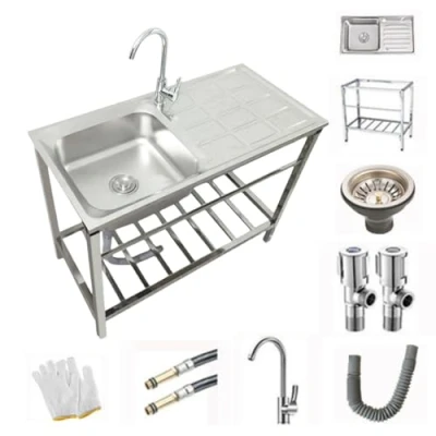 Imagen de Fregadero Con Patas Acero,Mueble Fregadero,Fregadero Exterior Jardin,Fregadero Exterior,Cocina Exterior,Mueble Cocina,Fregadero De Acero Inoxidable,Cocina Jardin