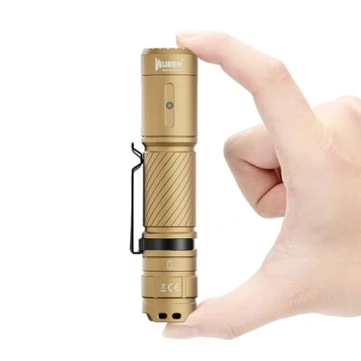 Imagen de WUBEN C3 Linternas LED Alta Potencia 1200 Lúmenes, Linterna Recargable USB Táctica Militar Potente, EDC a Pilas, IP68 Impermeable 6 Modos Portátil para Camping Emergencia
