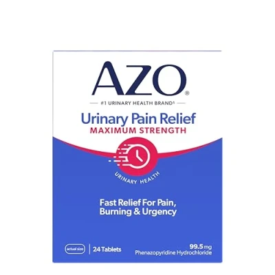 Imagen de AZO Urinary Pain Relief Max Strength 24 count Tablets by