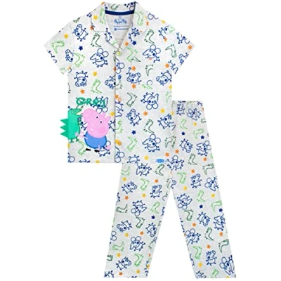 Imagen de Peppa Pig Pijama para Niños George Gris 6 7 años