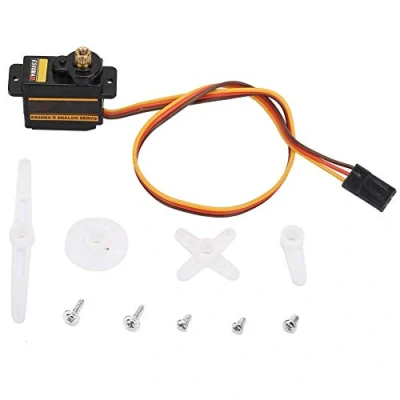 Imagen de servo analógico Mini Metal Gear para EMAX ES08MA II 12g / 1.8 kg 10 Segundos Engranaje de alta velocidad