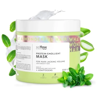 Imagen de Mascarilla para Cabello de Baja Porosidad So!Flow Potencia Volumen e Hidratación Fortificada con Ashwagandha y Extractos Naturales Revitalizar Fortalecer el
