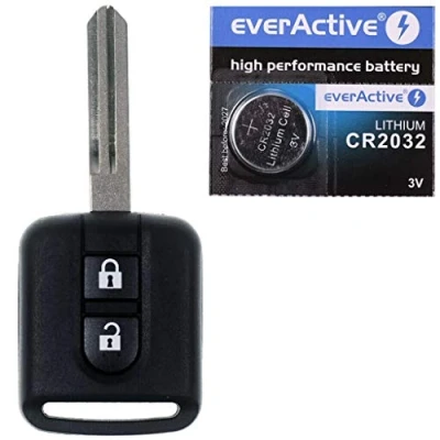Imagen de Carcasa para llave de coche compatible con Nissan Qashqai J10 Navara Micra Note X Trail T31 Almera.