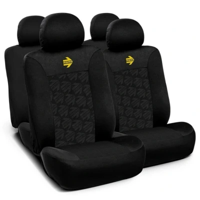Imagen de Momo SC050BK Cubreasiento negro/gris delante y detrás