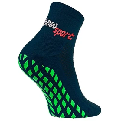 Imagen de Rainbow Socks Hombre Mujer Calcetines Antideslizantes de Deporte 1 Par Azul Talla 39 41