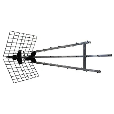 Imagen de Metronic 415049 Antena UHF triple amplificada, ganancia: 57dB, 28 elementos, conexión toma F, 4K ready