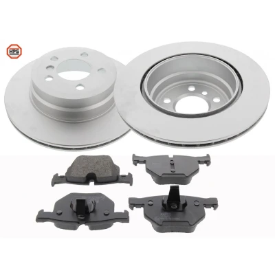 Imagen de MAPCO 47988HPS Kit de discos y pastillas freno Eje trasero ventilado Chapa antichirridos con sensor desgaste incorporado