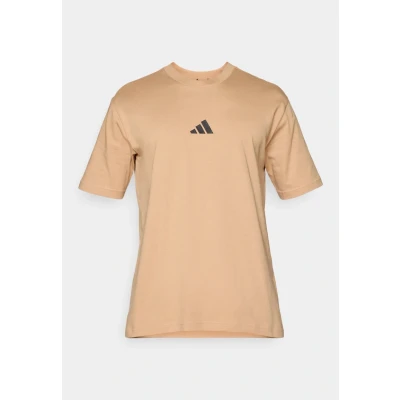 Imagen de adidas Hombre Essentials Small Logo Single Jersey tee, Warm Sandstone/Black, M