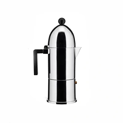 Imagen de Alessi A9095/6 B La Cupola Cafetera italiana (6 tazas, con mango negro)