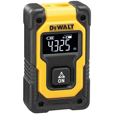Imagen de DeWalt DW055PL XJ Medidor de distancias Pocket, Mide hasta 16 m, Carga USB, Negro/Amarillo