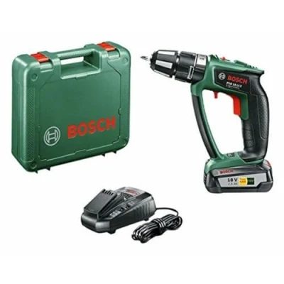 Imagen de Bosch 0 603 9B0 300 Atornillador taladrador de percusión a batería Litio, 45 W, 18 V, Negro, Verde Percutor
