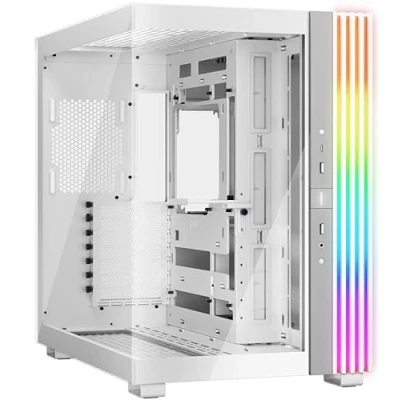 Imagen de be quiet! Light Base 600 DX White Caja de PC, Vista panorámica, iluminación Impresionante, exposición, diseño 2 cámaras, LED ARGB, Paneles ARGB Y PWM con 12 Conectores en Total