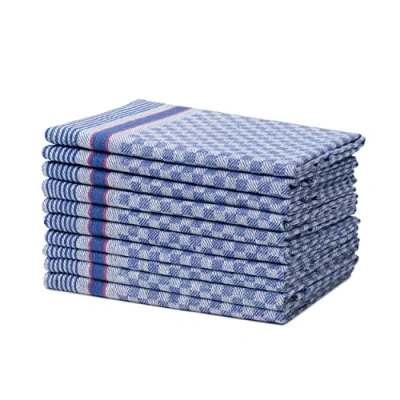 Imagen de Amago Paños multiuso 100% algodón (paquete de 10), 50 x 100 cm Azul