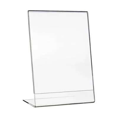 Imagen de HMF 46934 Soporte de Sobremesa inclinado Acrílico DIN A4 Vertical Transparente