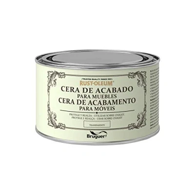 Imagen de Rust Oleum Bruguer Cera de acabado para muebles Transparente 400 ml (Paquete 1)