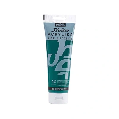 Imagen de Pébéo Acrílico Fine Studio Pintura acrílica Esmeralda de Phtalocianina 250 ml