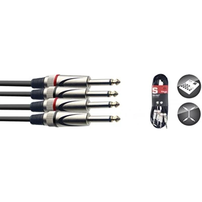 Imagen de Cable Stagg STC10P Doble (10m, conector plug in)