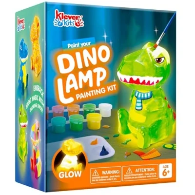 Imagen de Klever Kits Lámpara de dinosaurio para niños a partir 6 años, manualidades niñas 6, 7, 8, 9, 10, 11, 12 regalos creativos y niños, juguete unicornio