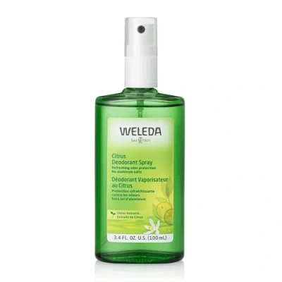 Imagen de Weleda Desodorante en Spray Citrus, Neutraliza los Olores Corporales Desagradables, Unisex, 100% Natural, Sin Sales de Aluminio, con Aroma Cítrico Refrescante, Vegano 100 ml