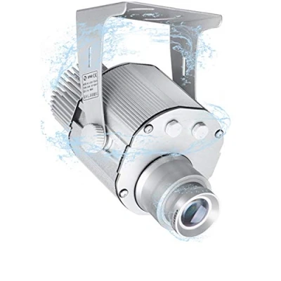 Imagen de FUMENG 35W LED de Imagen Personalizada GOBO Logo Proyector luz para Interior/Exterior IP67 a Prueba Agua,Plata,Remote Control