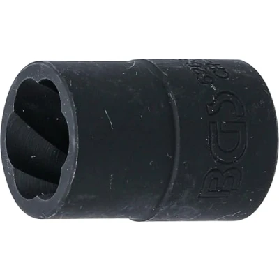 Imagen de BGS 5266 16 Llave de vaso perfil en espiral / extractor tornillos entrada 12,5 mm (1/2&quot;)