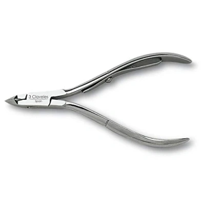Imagen de 3 Claveles Alicate Cutícula de 10 cm con Boca Corte mm