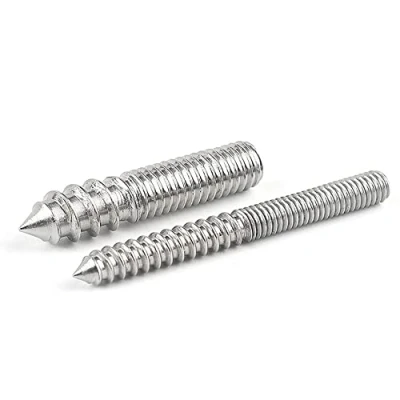 Imagen de Cilky Tornillos metálicos 5 uds M4/M5/M6/M8/M10/M12 Pernos de suspensión roscados Doble Extremo Cabeza autorroscantes para Muebles Tornillo Acero Inoxidable 304(M4*30)