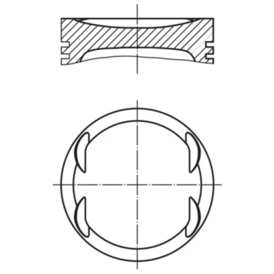 Imagen de Pistón MAHLE ORIGINAL 007 PI 00153 002