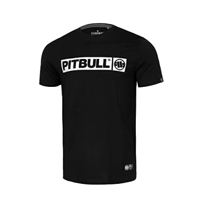 Imagen de PITBULL Camiseta Hombre Hilltop, Camisetas Manga Corta Hombre, T Shirt Corte Regular Clásico, de Algodón, Ideal para el Verano M, Negro