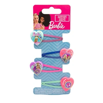 Imagen de Joy Toy Barbie Juego de 4 pinzas para el pelo (5 x 15 cm)