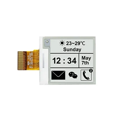 Imagen de Waveshare 1.54 Inch E Paper Raw Display Panel V2 200x200 Resolution 3.3V Ink Electronic Screen Without PCB with Embedded Controller Support Partial Refresh,Communicating Via SPI Interface