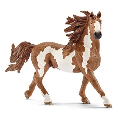 Imagen de Schleich Figura de Caballo, Semental Pinto, Color Marrón, 10,5 cm