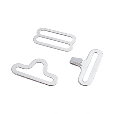 Imagen de 50 sets Conjunto de clips hardware corbata, Hebillas cierre gancho clip corbata metal ajustable para la correa