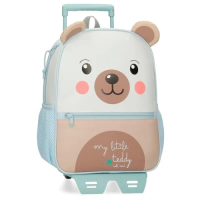 Imagen de Roll Road Happy Pets Mochila Escolar con Carro Multicolor 27x33x11 cms Poliéster 9,8L