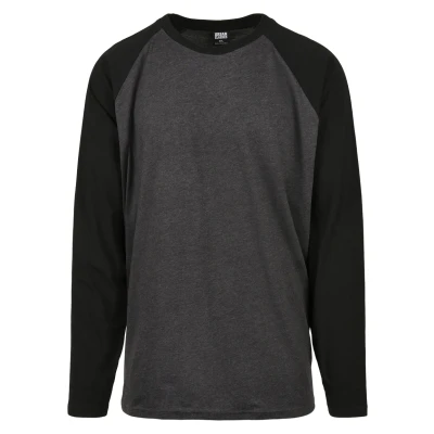 Imagen de Urban Classics Raglan Contrast LS Camiseta de manga larga, Hombre, Talla: XL, Charcoal/black