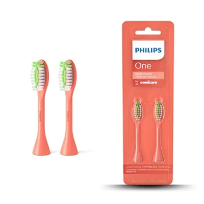 Imagen de Philips Cabezal para Cepillo de dientes eléctrico One, Pack 2 (Modelo BH1022/01)