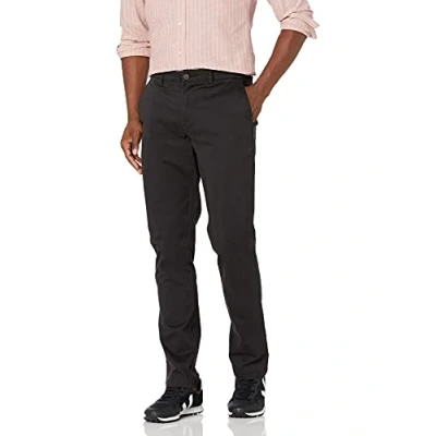 Imagen de Amazon Essentials Pantalón Chino Elástico, Cómodo, Lavado y de Ajuste Deportivo (Previamente Goodthreads) Hombre, Negro, 30W / 34L