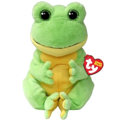 Imagen de Ty Beanie Bellies Snapper de la Rana con los Ojos Verdes Brillo, Animales Peluche el Pancino Suave Originales 30 Cm T43201